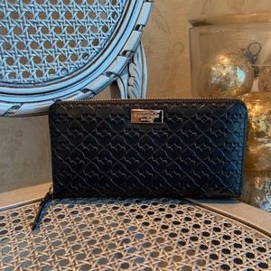 Kate Spade Embossed Leather Zip Around Wallet